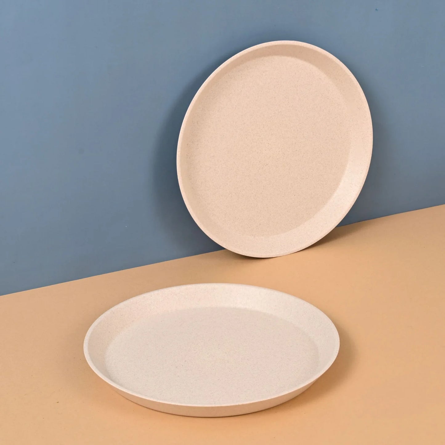 Mini Munch – 8 Inch Snack Plates | Set of 2 | Rice Husk Biocomposite | Lightweight & Unbreakable