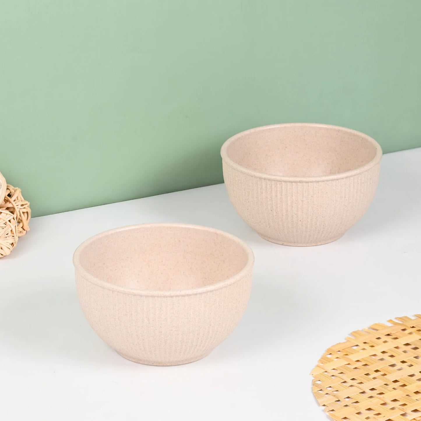 Core Bowls – Statement Salad & Meal Bowls (550ml) | Set of 2 | Eco-Friendly | Microwave Safe | Rice Husk Biocomposite
