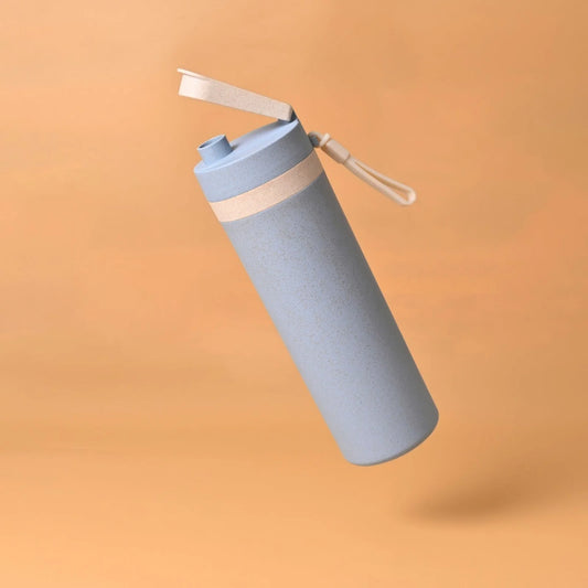 Kind Quencher – Eco Insulated Bottle (600ml) | Rice Husk Biocomposite | BPA-Free Sipper for Gym, Kids & Office